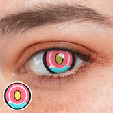 Lentes De Contacto De Color Rosa Titán Cosplay